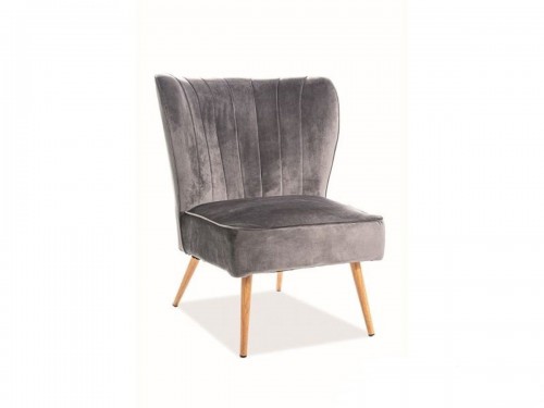 Кресло Legno Velvet Серый Signal